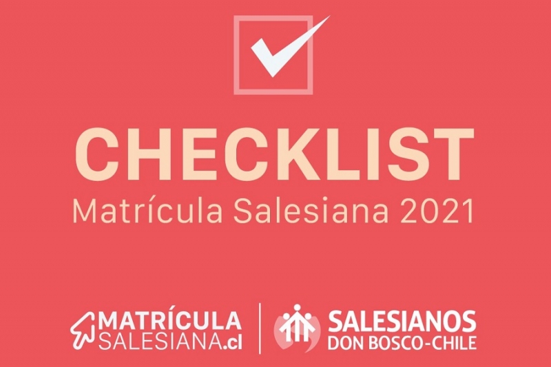 Checklist Matrícula Online 2021