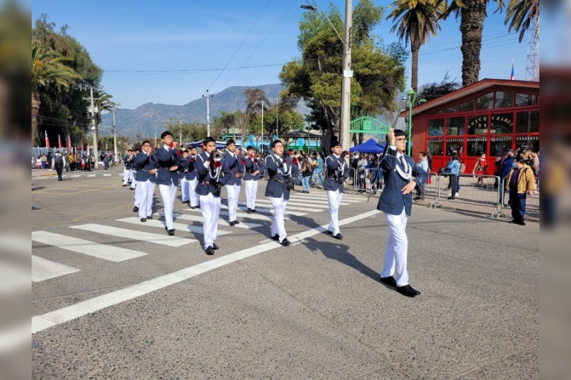 Bandas del Colegio Salesiano Valparaíso comparte Fiestas Patrias en la Comuna de Catemu