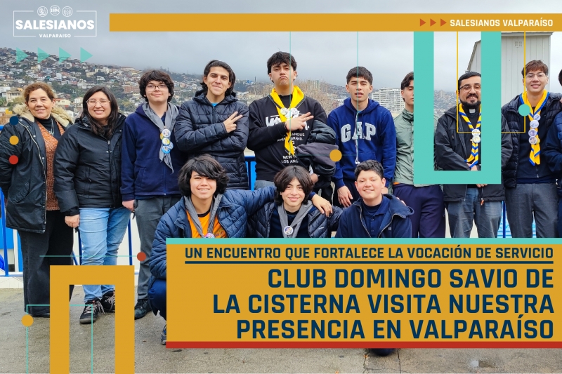Club Domingo Savio de La Cisterna visita Salesianos Valparaíso: un encuentro que fortalece la vocación de servicio