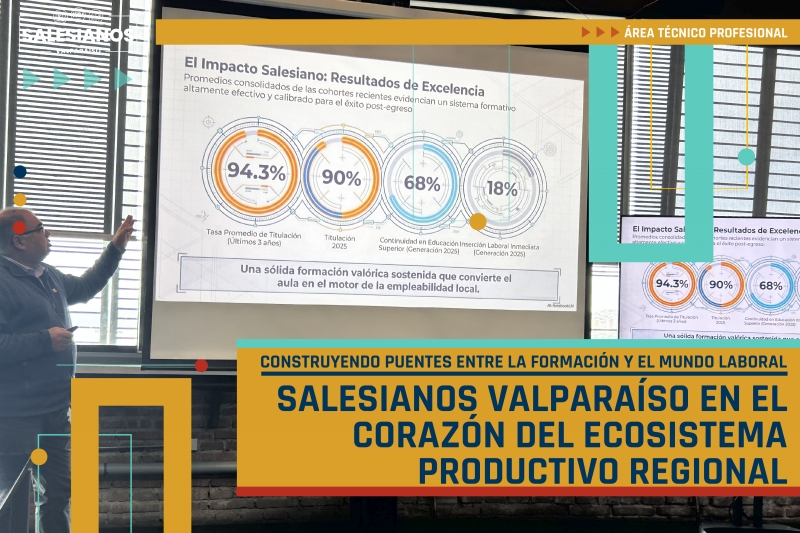 Salesianos Valparaíso en el corazón del ecosistema productivo regional: así se construye el puente entre la formación y el mundo del trabajo