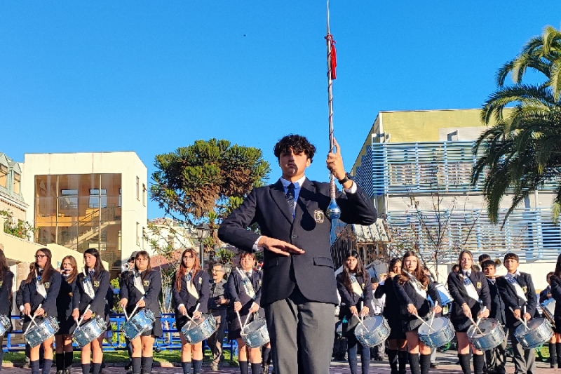 Bandas Salesianas se unen en espíritu de fraternidad y honor patriótico